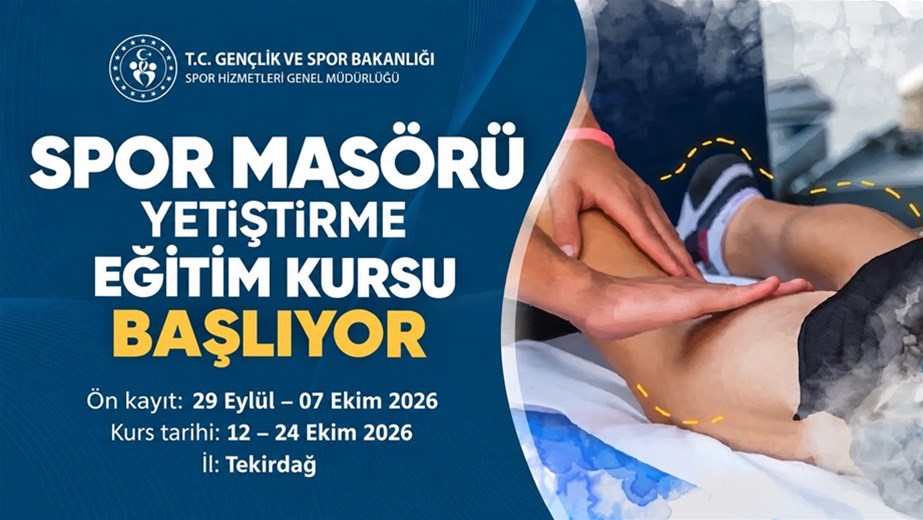 SPOR MASÖRÜ YETİŞTİRME EĞİTİM KURSU AÇILIYOR